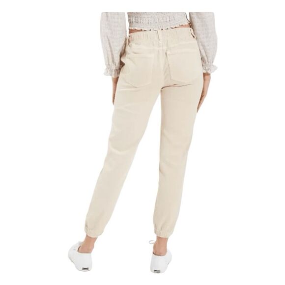 American Eagle AE Stretch Tomgirl Utility Jogger Pant Cream Cotton Knit 4 - Picture 3 of 12